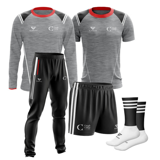 Creagh College Students PE Pack 3 (Crewneck, Jersey, Skinny Pants, Shorts, Mid Socks) - Adults