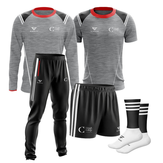 Creagh College Students PE Pack 3 (Crew Neck Vigour, T-Shirt Vigour, Skinny Pants Vigour, Shorts Cut&Sew, Mid Socks) - Adults