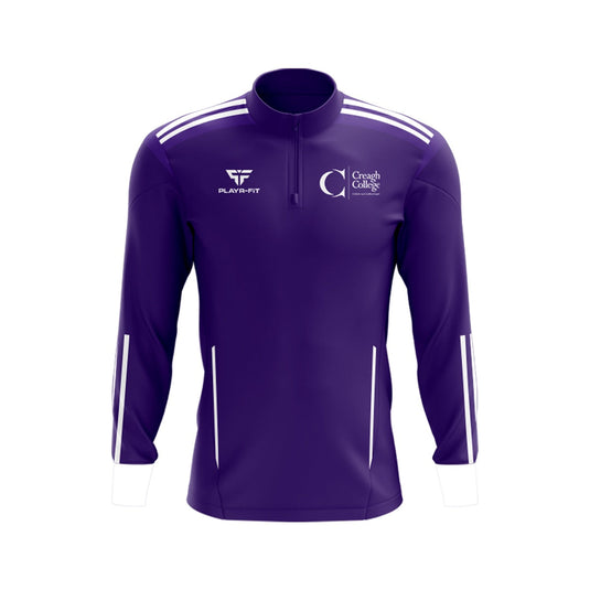 Creagh College Staff Midlayer (1/4 Zip) Adroit Purple/White - Adults