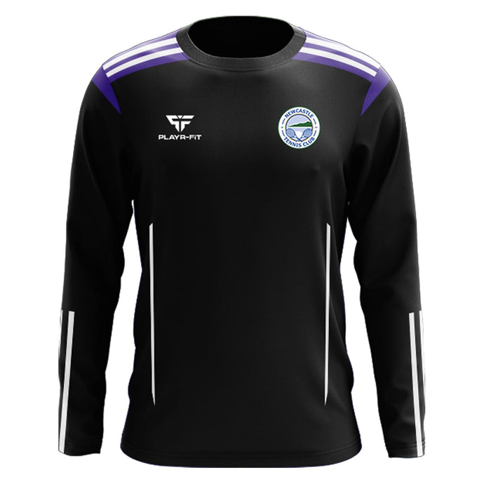 Newcastle Tennis Club Crew Neck Adroit (Black/Purple/White) - Adults
