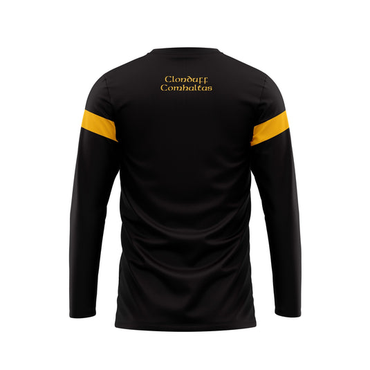 Clonduff Comhaltas Crew Neck Retro Black/Yellow - Adults