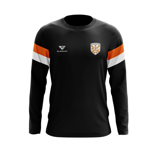 Clann Eireann Crew Neck Retro Black/Orange/White - Adults
