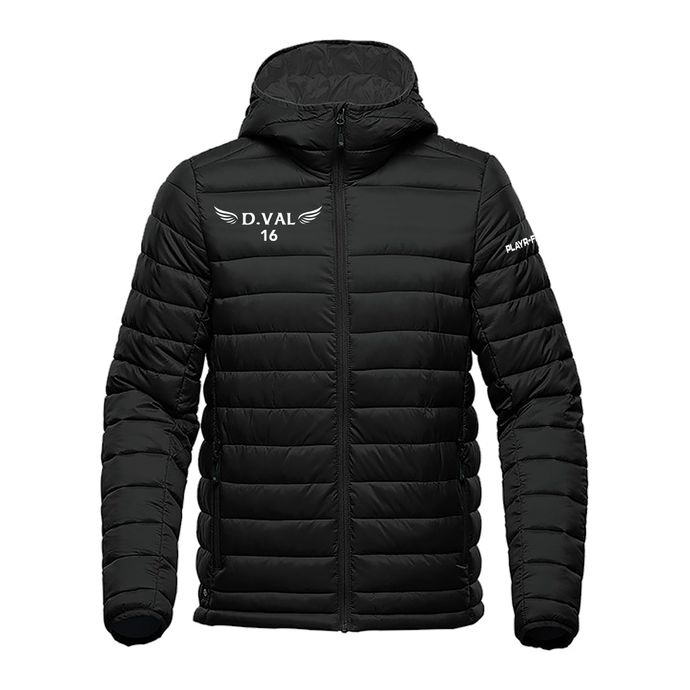 The Dylan Vallely Jersey Padded Jacket Black - Adults