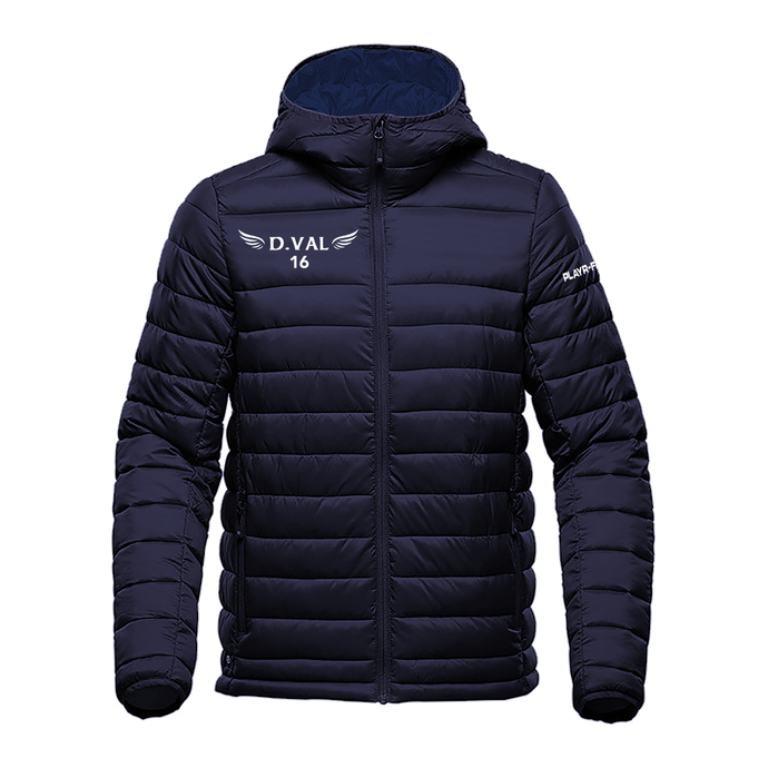 The Dylan Vallely Jersey Padded Jacket Navy - Kids