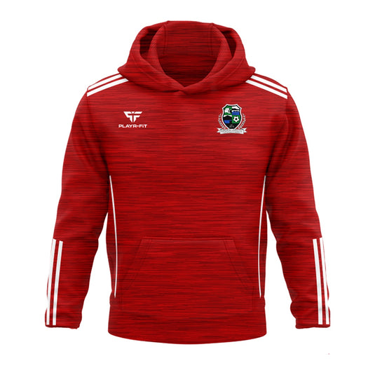 Dundrum United FC Hoodie Adroit (Red/White) - Adults