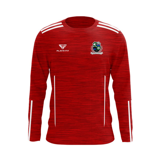 Dundrum United FC Crew Neck Adroit (Red/White) - Adults