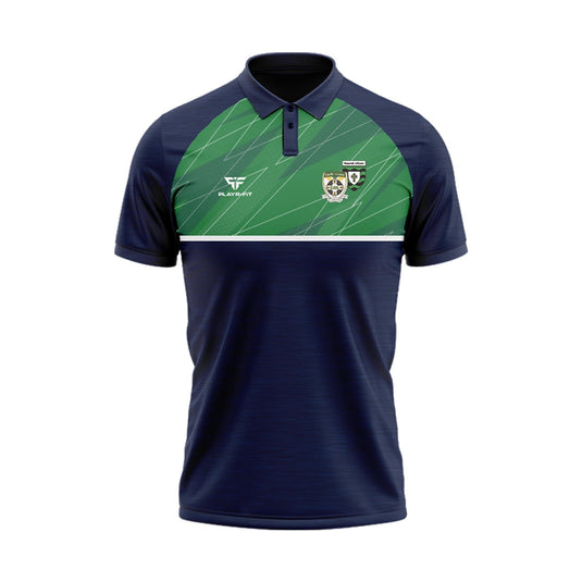 St Ultans Cortown Gaels Polo Dynamic (NavyGreen/White) - Kids
