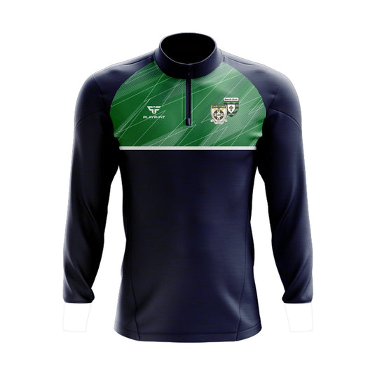 St Ultans Cortown Gaels Midlayer (1/4 Zip) Dynamic (NavyGreen/White) - Adults
