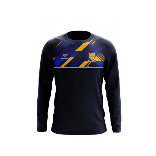 Kilkerley Emmets Crew Neck Dynamic (Navy/Royal Blue/Yellow Gold) - Adults