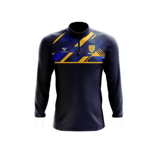 Kilkerley Emmets Midlayer (1/4 Zip) Dynamic (Navy/Royal Blue/Yellow Gold) - Adults