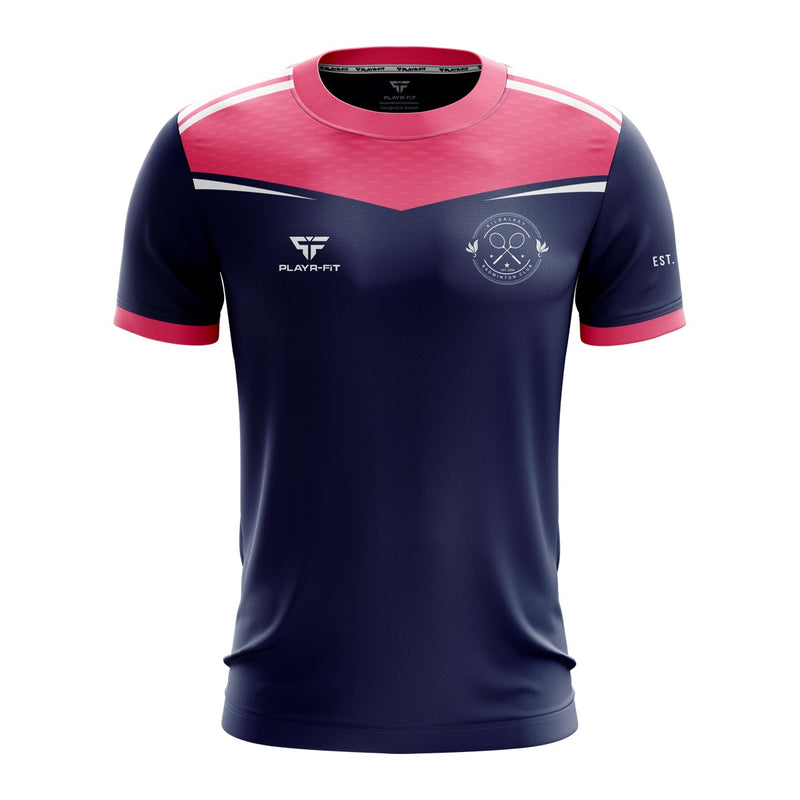 Load image into Gallery viewer, Kildalkey Badminton Club Jersey E14 Navy/Pink - Adults
