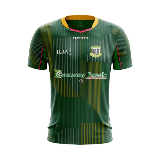 St Josephs GFC Louth LGFA Custom Green/Pink Jersey (E38) - Kids