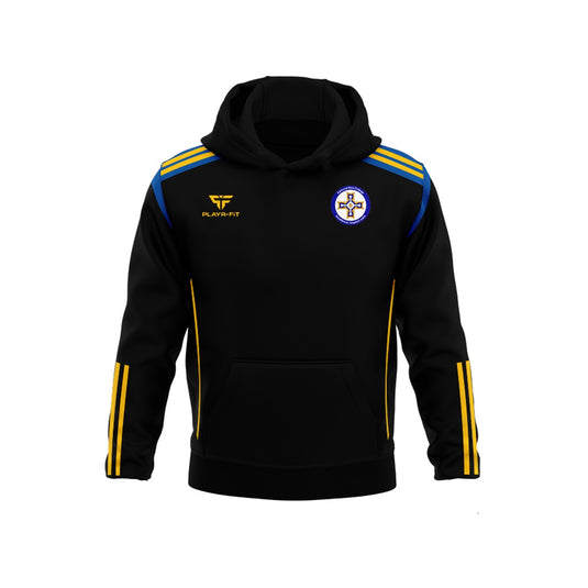 ERC Glengormley Staff Hoodie Adroit (Black/Blue/YellowGold) - Adults
