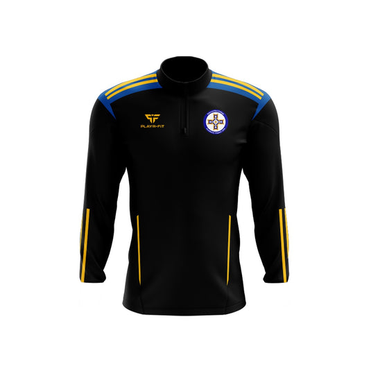 ERC Glengormley Staff Midlayer (1/4 Zip) Adroit (Black/Blue/YellowGold) - Adults