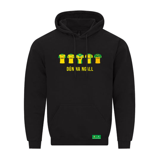 Donegal County Retro County Retro Hoodie Black - Adults