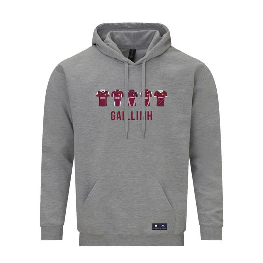 Galway NY US Retro Hoodie Grey - Adults