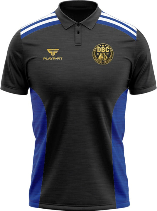 Dungannon Boxing Club Polo Endure (Black/Blue/White) - Adults