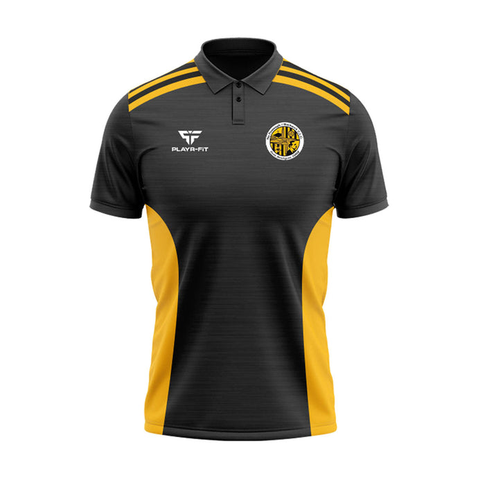 Na Piarsaigh Blackrock Polo Endure (Black/Yellow) - Adults