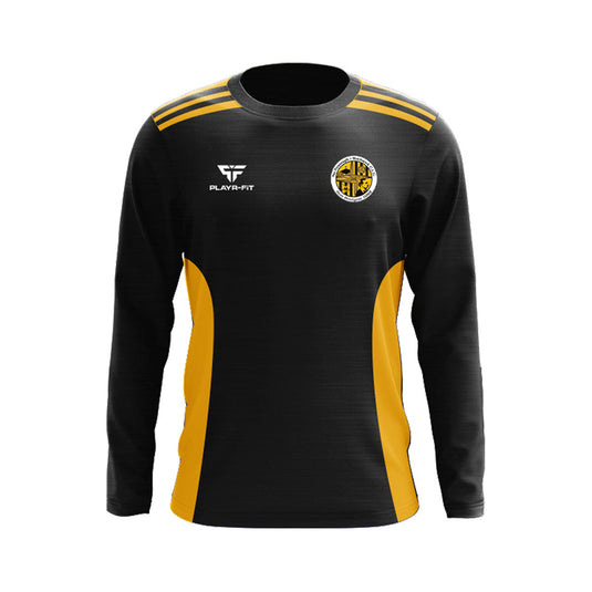 Na Piarsaigh Blackrock Crew Neck Endure (Black/Yellow) - Adults