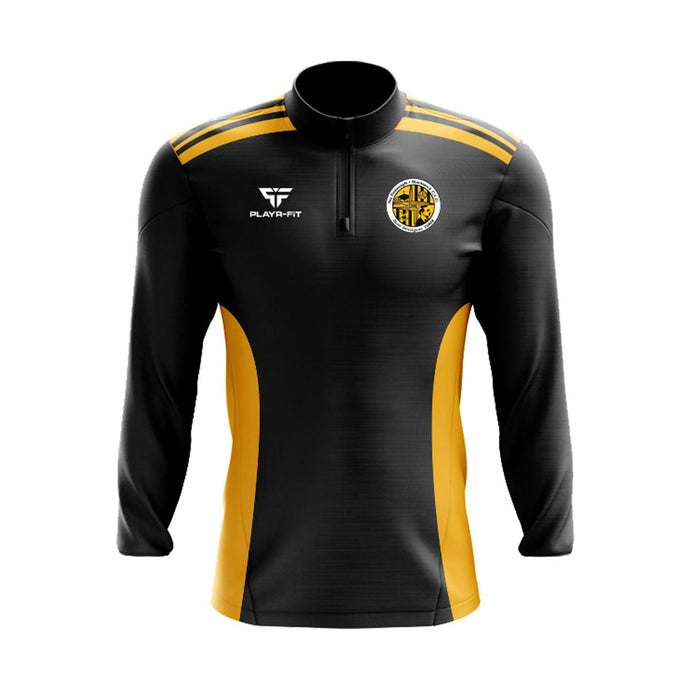 Na Piarsaigh Blackrock Midlayer (1/4 Zip) Endure (Black/Yellow) - Adults