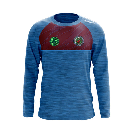 Tredagh Boxing Club Crew Neck (Sky/Maroon) - Adults