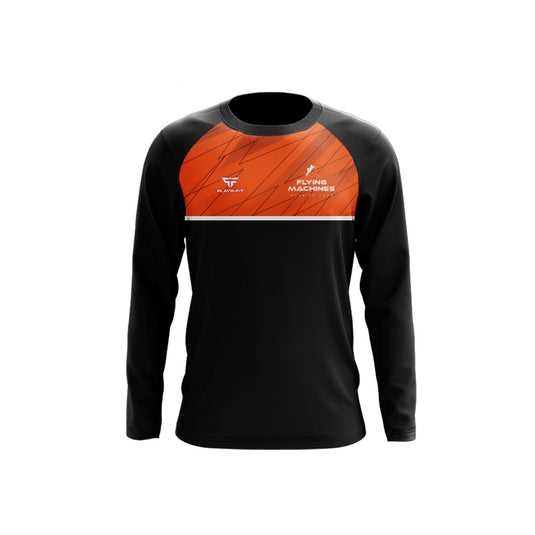 Flying Machines Running Club Crew Neck Evo Black - Adults