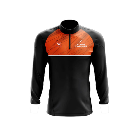 Flying Machines Running Club Midlayer (1/4 Zip) Evo Black - Adults