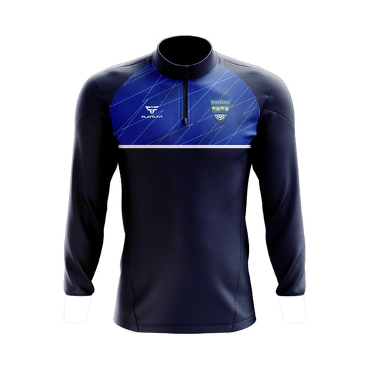 Glenmuir United FC Midlayer (1/4 Zip) (Navy/Blue/White) - Kids