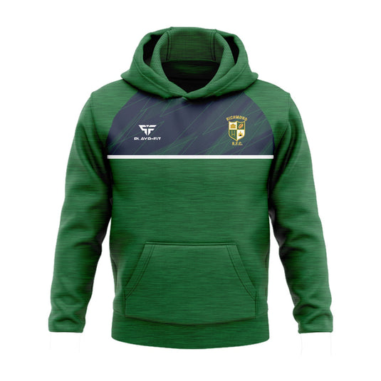 Richmond RFC Hoodie Dynamic (Green, Navy) - Adults
