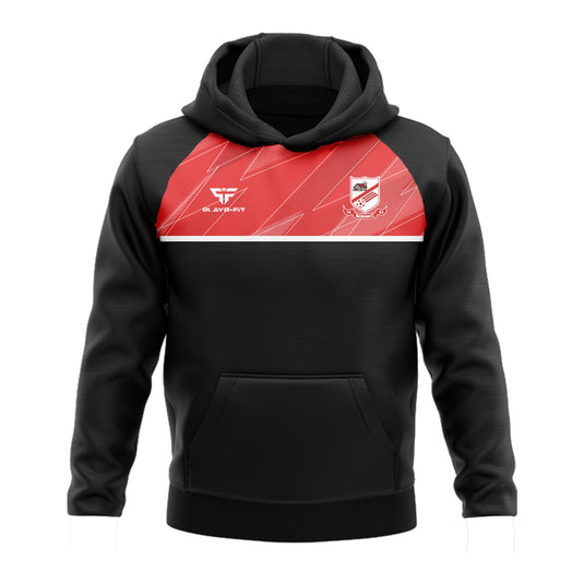 Walshestown FC Hoodie  (Black/Red/White) - Adults