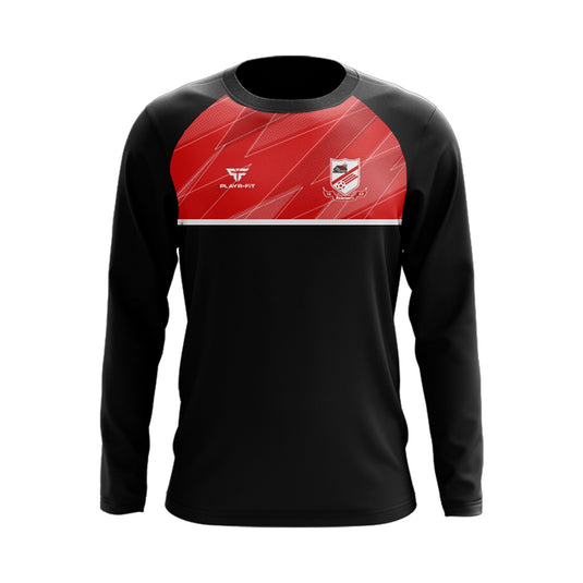 Walshestown FC Crew Neck  (Black/Red/White) - Adults