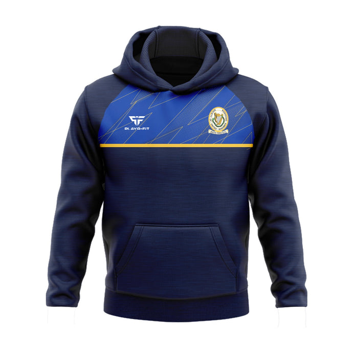 Wolfe Tones Drogheda Hoodie Evo (Navy/Blue/Yellow) - Adults
