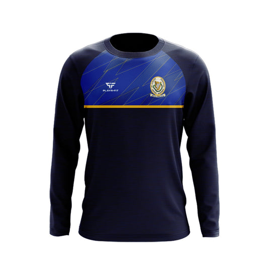 Wolfe Tones Drogheda Crew Neck Evo (Navy/Blue/Yellow) - Adults