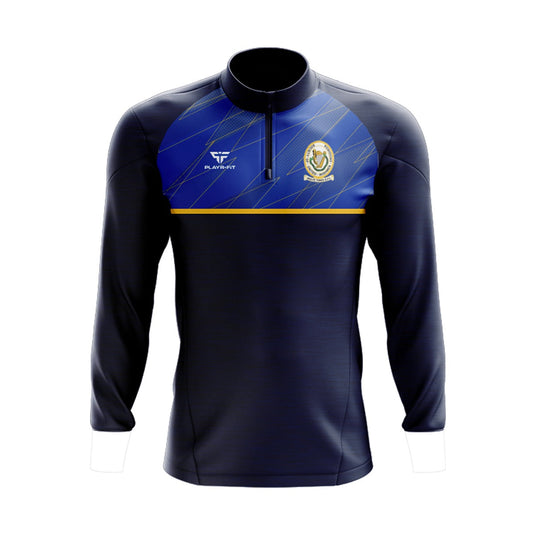 Wolfe Tones Drogheda Midlayer (1/4 Zip) Evo (Navy/Blue/Yellow) - Kids