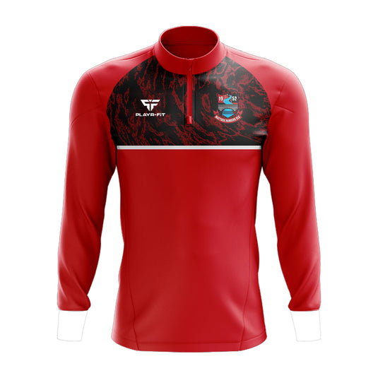 Mattock Rangers CLG Midlayer (1/4 Zip)  Dynamic Red/Black - Adults