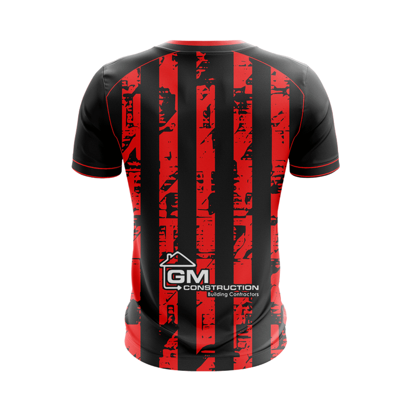 Load image into Gallery viewer, Banbridge Town Ladies Jersey Stripes (Red) - Adults

