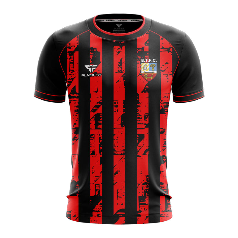 Load image into Gallery viewer, Banbridge Town FC Jersey (Training Red Stripes) - Kids
