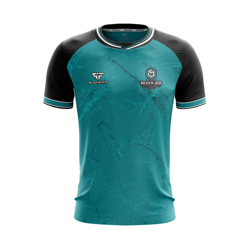 Load image into Gallery viewer, Boxx.22 Health Fitness and Performance Jersey (F03 - Teal) - Kids
