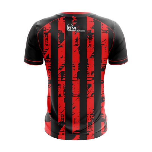 Banbridge Town Ladies Jersey Stripes (Red) - Adults