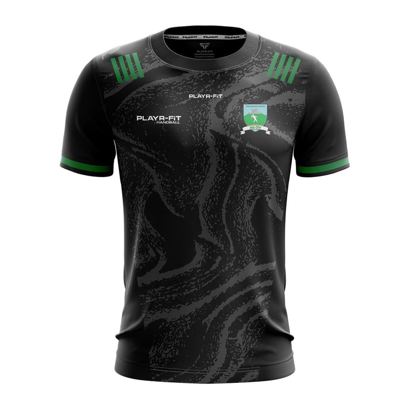 Load image into Gallery viewer, Inis Oírr Handball Jersey F05 (Black) - Kids
