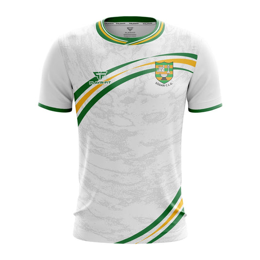 Syddan GFC Jersey F09 White/Green/Yellow - Adults