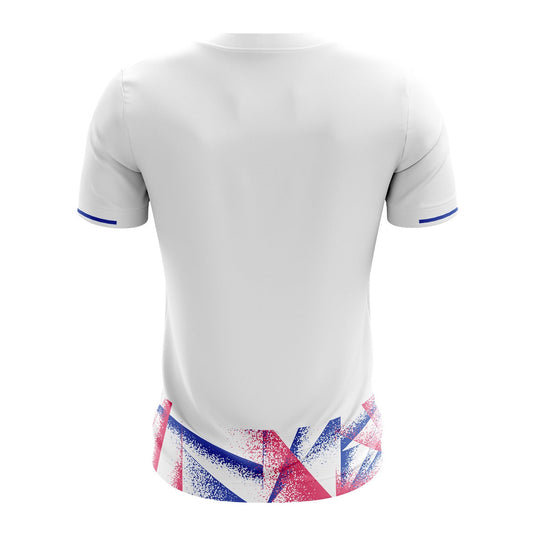 Glenmuir United FC Jersey F12 Girls (White/Blue/Pink) - Adults
