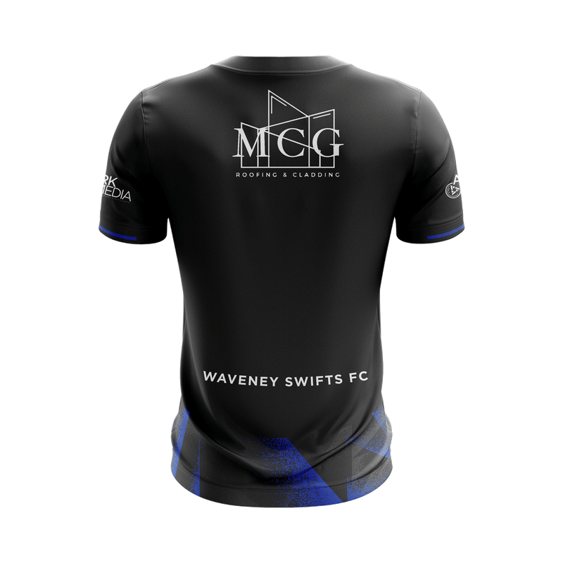 Load image into Gallery viewer, Waveney Swifts FC Jersey (Black/Blue) - Adults
