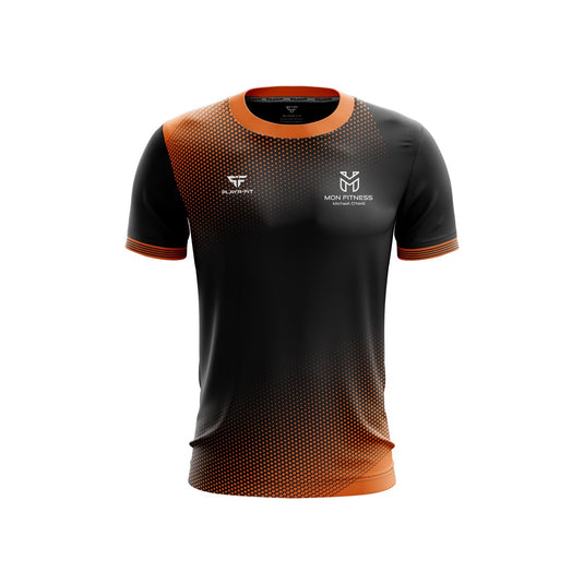 MON Fitness Jersey F22 (Black/Orange) - Kids