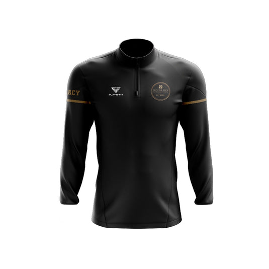 Fit For Life Midlayer (1/4 Zip) Black/Gold - Adults