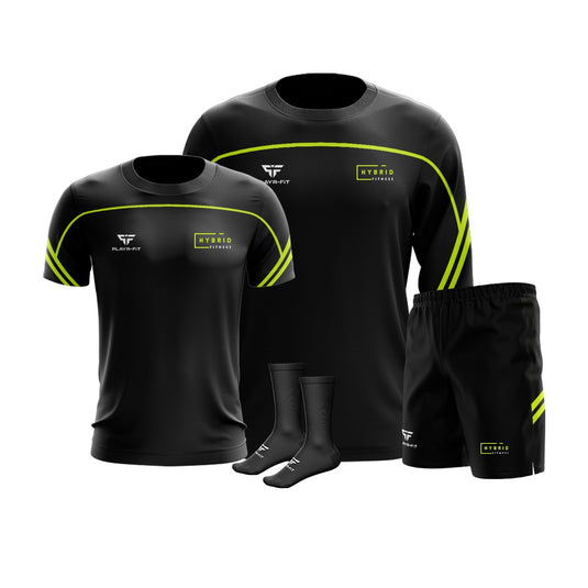 Hybrid Fitness Dundalk Momentum Pack (Crewneck Momentum, T-Shirt Momentum, Leisure Shorts Momentum, Socks Momentum) - Adults