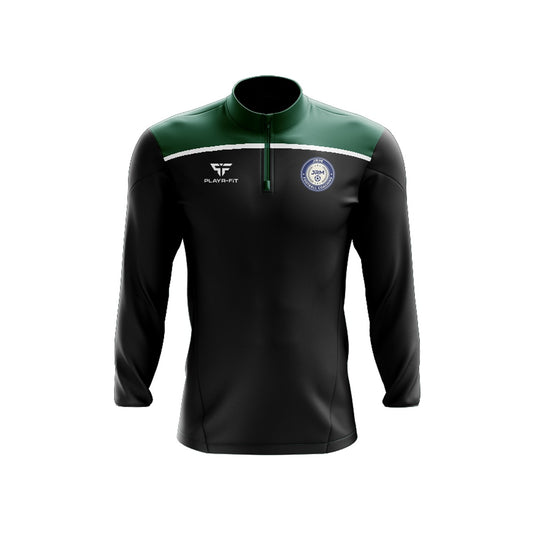 JRM Football Coaching Midlayer (1/4 Zip) Spirit Black - Adults