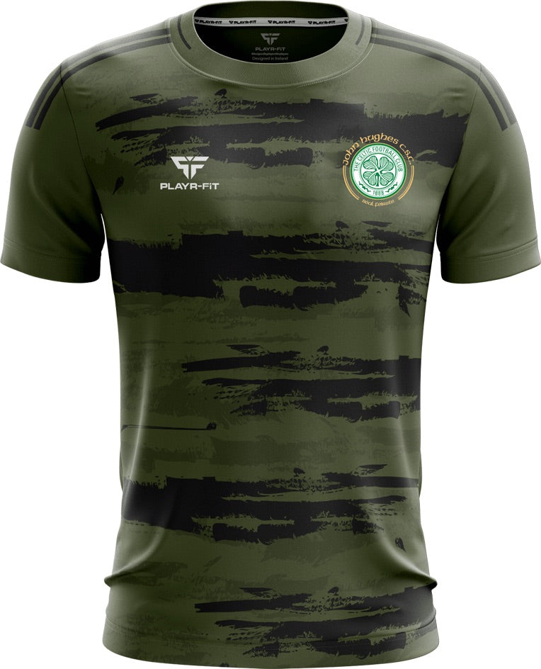Load image into Gallery viewer, John Hughes Celtic Supporters Club Jersey Camo - Adults
