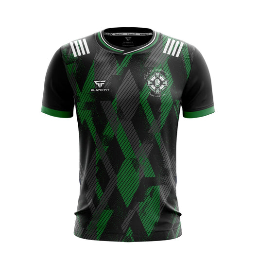Wolfe Tone GAC Derrymacash Jersey (13 Black/Green) - Adults