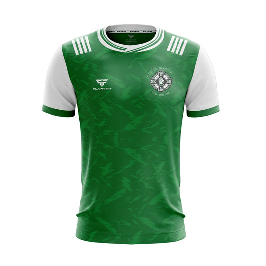 Wolfe Tone GAC Derrymacash Jersey (14 Green/White) - Adults